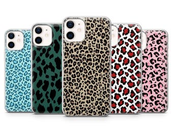 Luipaardhuid telefoonhoesje abstracte dieren hoes voor iPhone 17Pro, 16, 15, 14, 13, 12, Samsung S25, S24, S23FE, S22, A16, A56, Pixel 10, 9
