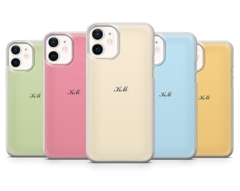 Personalized Phone Case Soft Colors Cover for iPhone 17Pro, 16, 15, 14, 13, 12, Samsung S25, S24, S23FE, S22, A16, A56, Pixel 10, 9