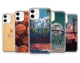 Basketball Phone Case Sport Ball Cover for iPhone 17Pro, 16, 15, 14, 13, 12, Samsung S25, S24, S23FE, S22, A16, A56, Pixel 10, 9
