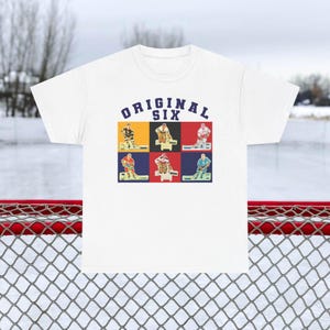 NHL Original Six Hockey Unisex Cotton Tee - Boston, Chicago, Detroit, Montreal, New York, Toronto