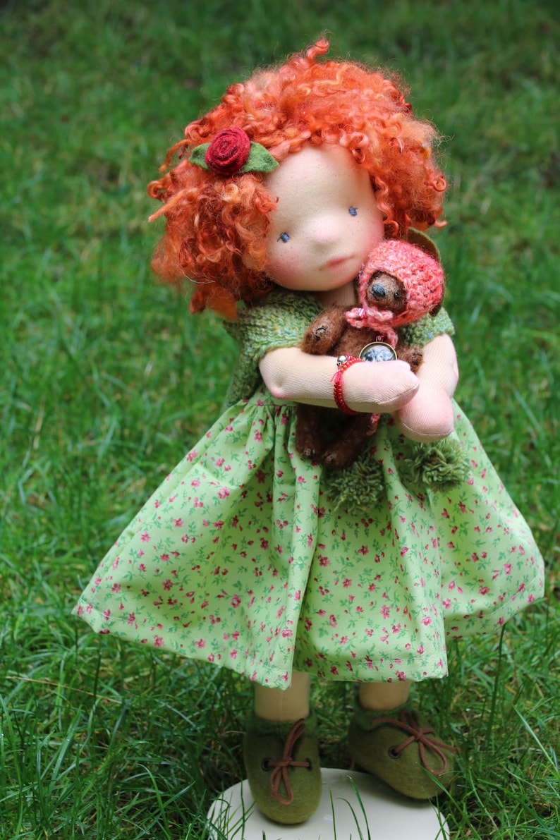 Aine and Momo by Atelier Lavendel OOAK Natural Fibers Art image 5