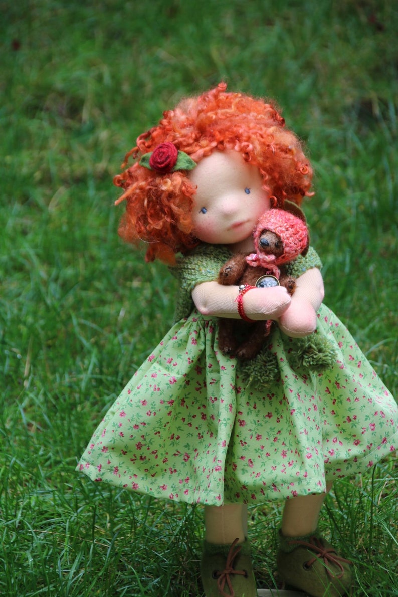 Aine and Momo by Atelier Lavendel OOAK Natural Fibers Art image 2