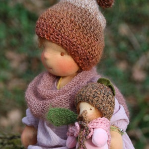 Iris by Atelier Lavendel 16 OOAK Waldorf inspirierte Naturfasern Kunstpuppe ECO freundlich Bild 4