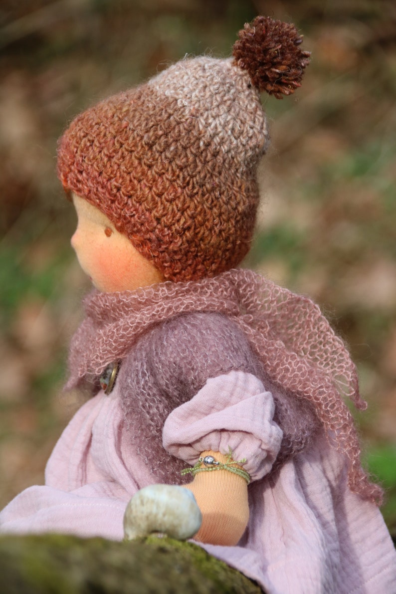 Iris by Atelier Lavendel 16 OOAK Waldorf inspirierte Naturfasern Kunstpuppe ECO freundlich Bild 5