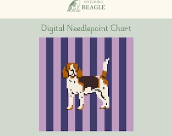 Beagle Digital Needlepoint Chart