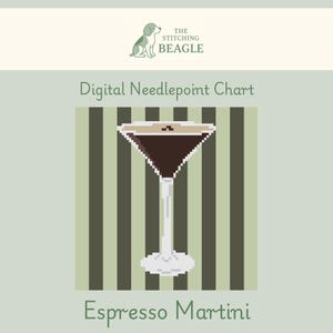 Espresso Martini Digital Needlepoint Chart