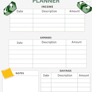 Budget planner, monthly planner, printable budget planner, Budget planner pdf, expense tracker, bill tracker printable, Budget printable