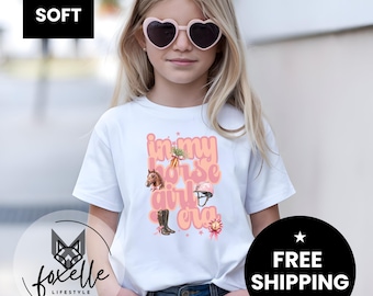 In My Horse Girl Era Kids T-Shirt | Horse Lover Shirt for Girls | Cute Equestrian Tee | Pony Riding Gift for Kids