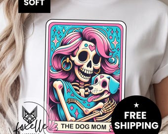 The Dog Mom: Day of the Dead Style Mother and Pet Shirt