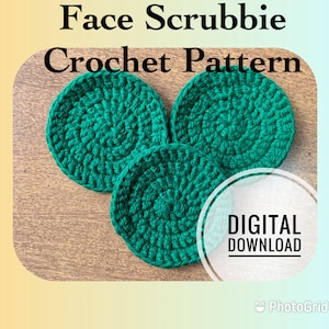 Face Scrubbie Crochet Pattern/Digital Download/PDF/Easy to make/Beginner Friendly