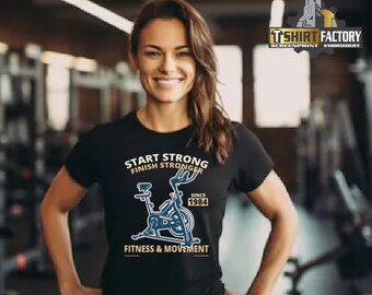 Start Strong, Finish Stronger, Gym Shirt, Funny Gym Shirt, Gym Lover Shirt, Lifting Shirt, Funny Workout T-Shirt, Fitness Shirt,