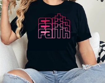 Koszulka z wiarą, unisex, koszula chrześcijańska, Koszulki chrześcijańskie, Koszulka z Jezusem, Koszulka inspirująca, Koszulka religijna, Koszulka z wersetem biblijnym, Wiara