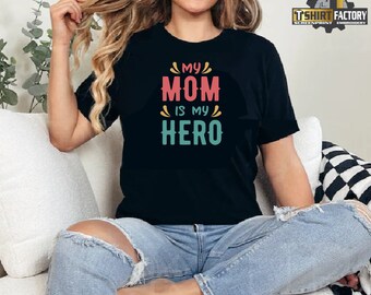ママは私のスーパーヒーローシャツ、ママは私のスーパーヒーローTシャツ、ママヒーロースーパーヒーローギフトTシャツ、私のスーパーママTシャツ、ヒーローママシャツ、スーパーヒーローママシャツ