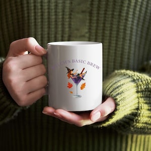 Witchy Halloween Coffee Mug: Spooky Season Ceramic Cup