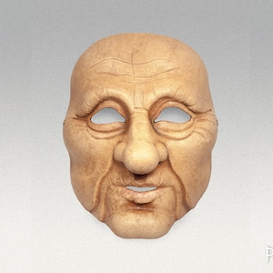 Old Man Mask - Perfect for Halloween or Theater Productions / actors