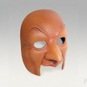 Vintage Elder Man Mask - for theater and performers