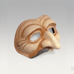 Masque Pantalon Moustache Fait Main : Accessoire Commedia dell'Arte pour Théâtre, Carnaval & Mascarade