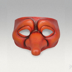 Lightweight Zanni Mask for Masquerade, Carnival, Theatre, Halloween - Commedia dell&#39;Arte Character