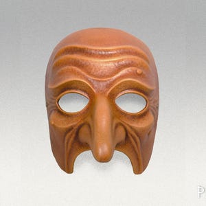 Old Pantalone Mask  - Handcrafted Venetian Carnival Mask - Commedia