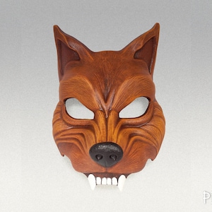 Wolf Mask - Handmade Realistic Animal Costume Accessory - handmade realistic animal costume accessory