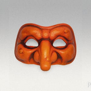 Classic Pulcinella Mask - Italian Commedia Costume Accessory