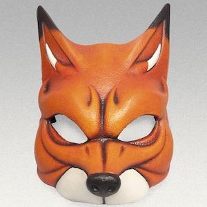 Vossenmasker - luxe handgemaakt dierenkostuum