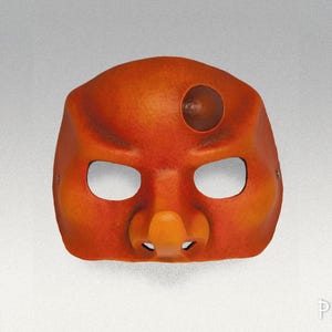 Zeitgenössische Harlekin Maske aus Latex für Theater, Karneval, Maskenball und Commedia dell&#39;arte