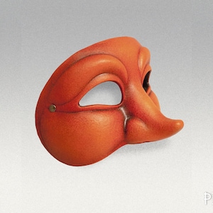 Curious Commedia Dell&#39;Arte Latex Mask for Theatre, Carnival, Masquerade Ball, Halloween Costume & Cosplay