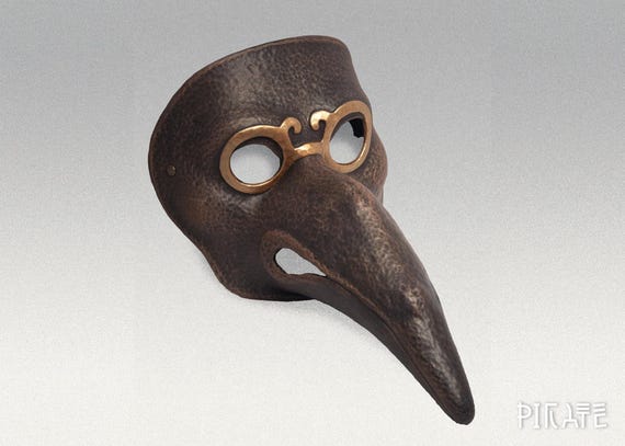 Hooked Plague Doctor Mask - Gothic Style Costume Accessory