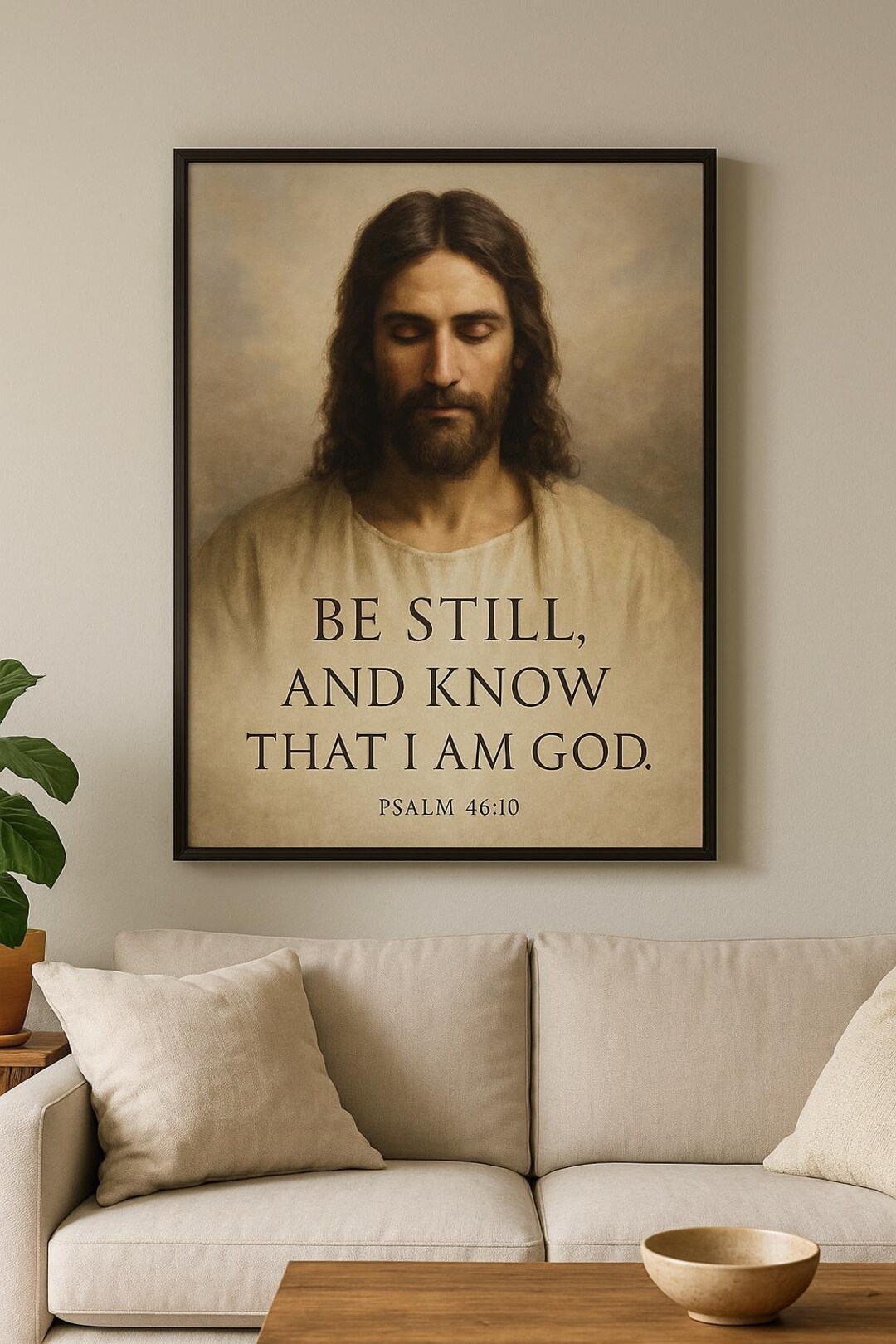 Be Still And Know That I Am God Poster Christian Wall Art Jesus Be Still And Know That I Am God Poster Christian Wall Art Jesus