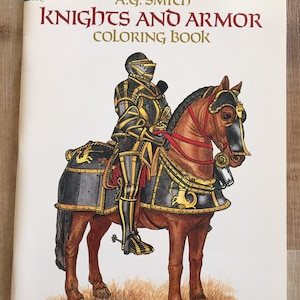 Knights and Armor Coloring Book by A. G. Smith Dover Fashion Coloring Book