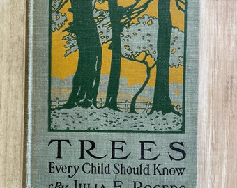 Trees Every Child Should Know Julia E. Rogers 1909 1st Edition Nature Study Book