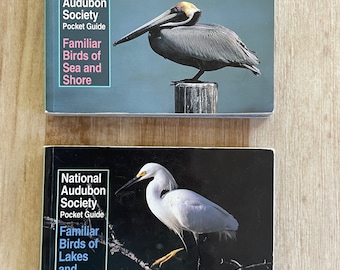National Audubon Society Pocket Guide Birds of Sea Shore Lakes Rivers 2 Books