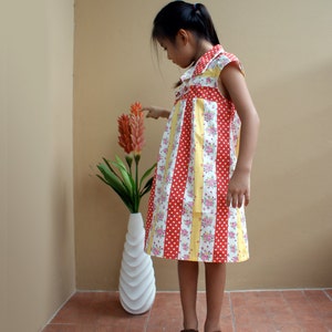 PDF Pattern - XL Hannah Dress for 6T - 10T and tutorial.