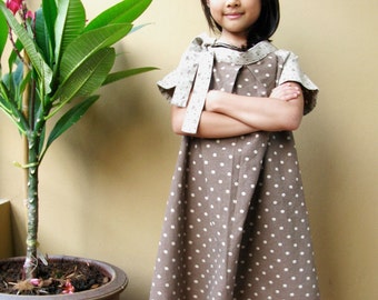 PDF Pattern - Cecelia Dress for 4 - 10 years old and tutorial.