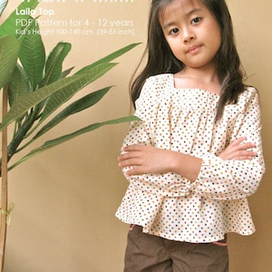 PDF Pattern - Laila for 4 - 10 years old and tutorial.