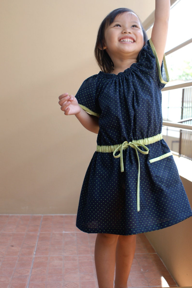 PDF Pattern Alexis Dress for 12M 5T and tutorial. image 2