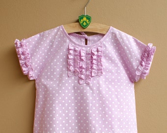 NEW - PDF Pattern - Chloe Top for 12M - 5T and tutorial.