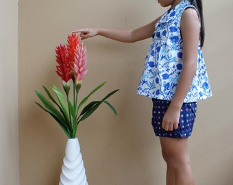 PDF Pattern - XL Paula Dress for 6T - 10T and tutorial.