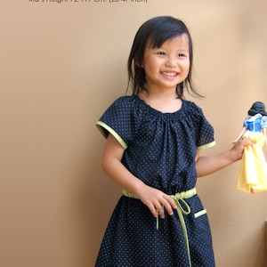 PDF Pattern Alexis Dress for 12M 5T and tutorial. image 1