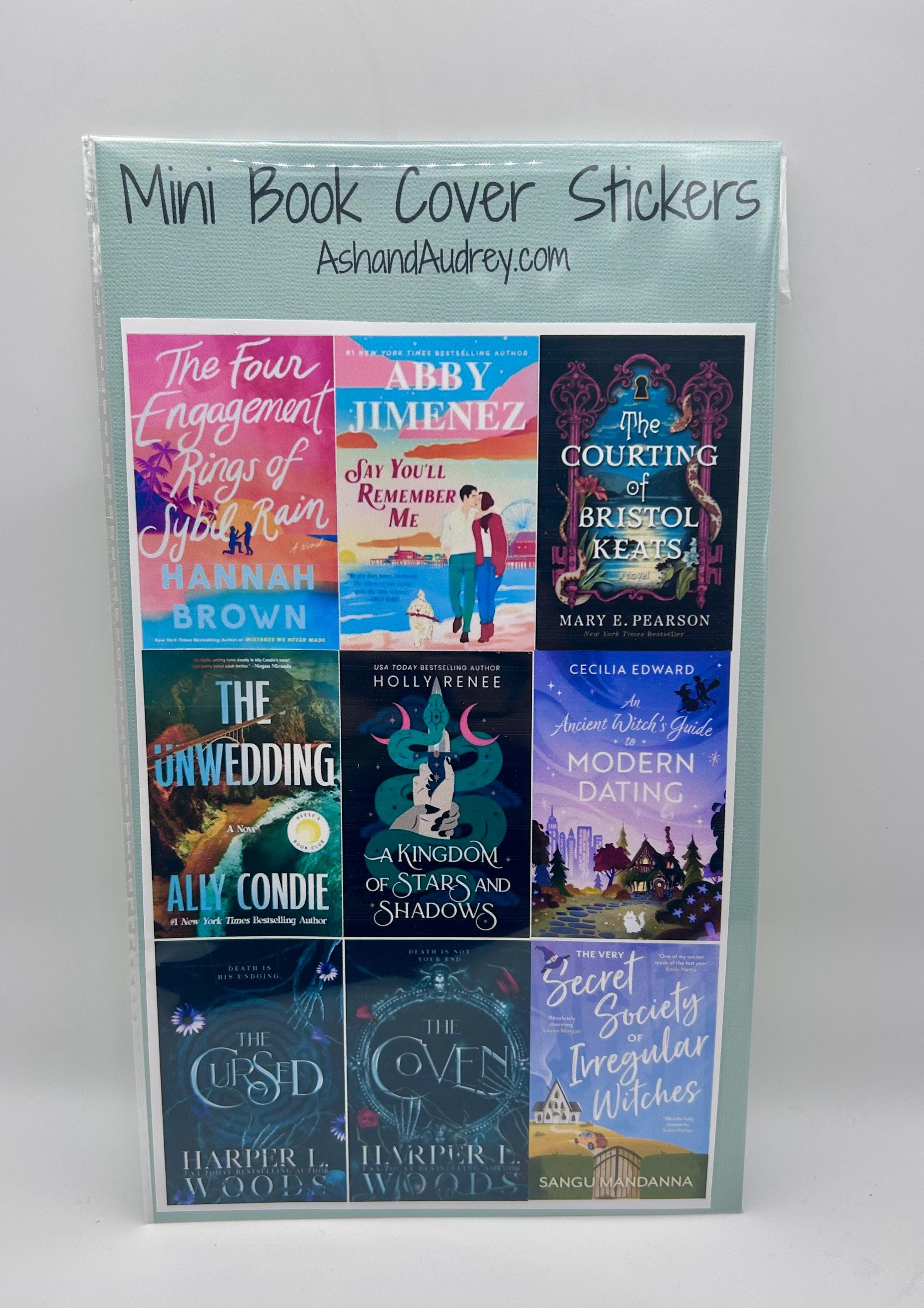 Custom Mini Book Cover Stickers | Reading Journal Tracker, Booktok ...