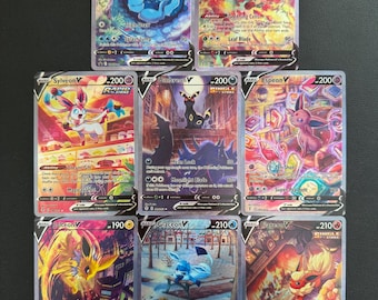 eeveelutions pokemon card set Custom Cardo 2: Pokmon (9 designs) have for any collector or fan. Prismatic Evolutions Full Eeveelutions Set