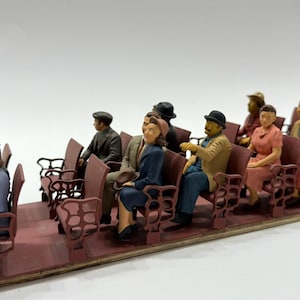 1:20.3 AMS Coach, 17 Custom Seated Passengers. Primed, Unpainted.