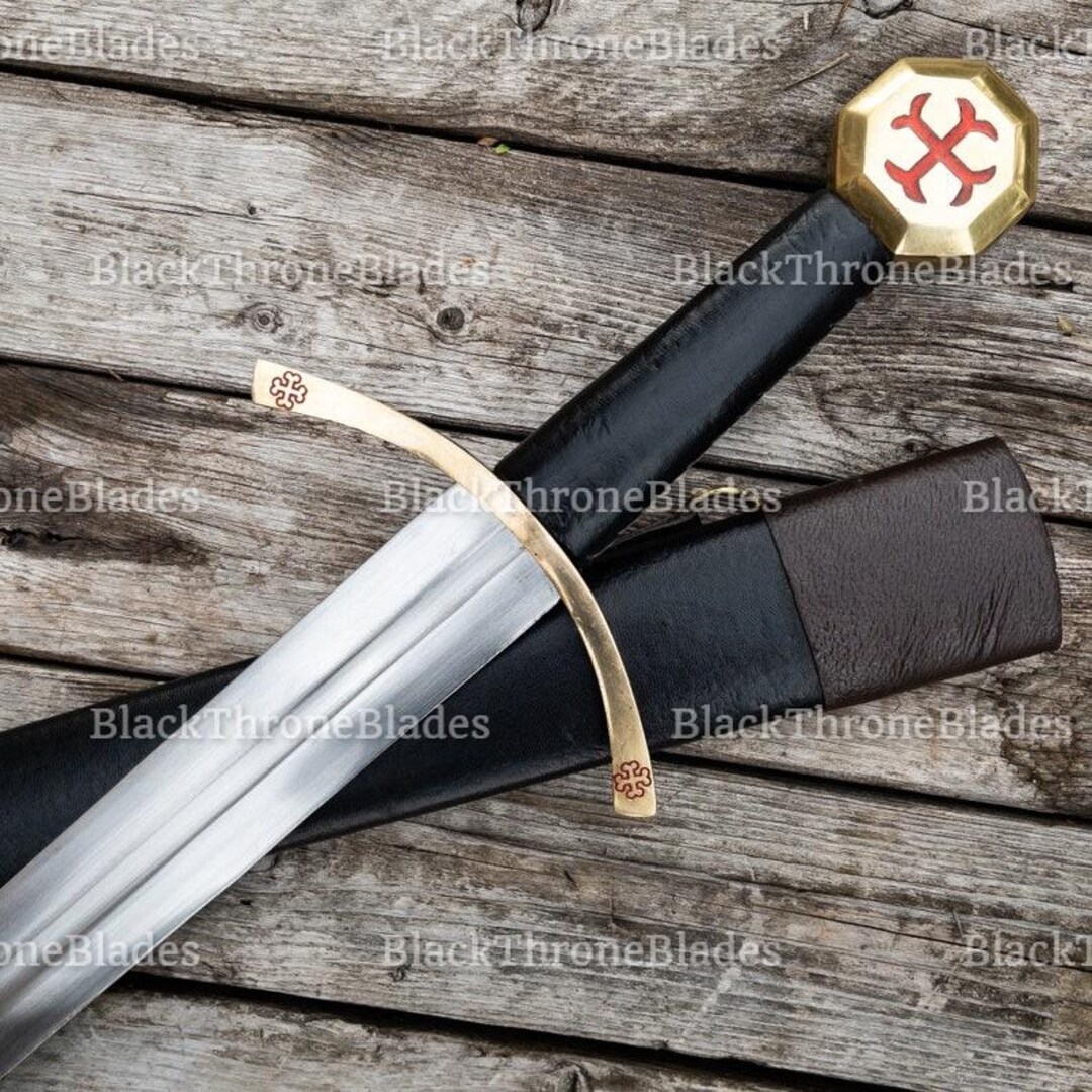 Handmade First Order Knight Templar Sword Crusader Knight Templar Sword ...