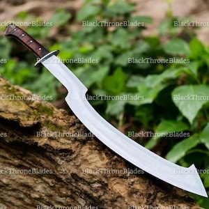 Hand-Forged Egyptian Khopesh Sword – 32&quot; Curved Carbon Steel Blade | Collectible Machete | Historical Khopesh Sword | Gift for Him
