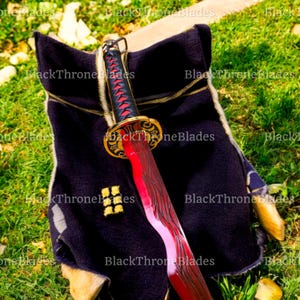 Rivers of Blood Katana Replica – Full Metal Elden Ring Sword | Life-Size Cosplay Prop | Gamer Gift for Him | Dark Souls-Inspired Collectible