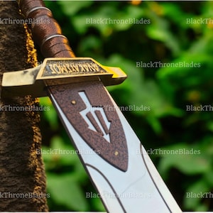 Kundenspezifisches handgemachtes Riptide-Schwert von Percy Jackson-Anaklusmos Schwert- Percy Jackson und Olympions Sword Fiktives Schwert Bestes Sammlergeschenk