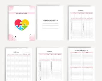 ADHD Planner for Adults and Students – Printable & Digital Focus Organizer