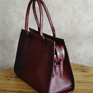 Large Casual Bag Leather Shoulder Bag Stylish Business Bag Office Daily Bag
