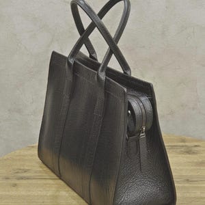 Large Casual Bag Leather Shoulder Bag Stylish Business Bag Office Daily Bag